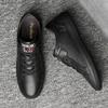 Fashion Luxury Brand Men Shoes Genuine Leather Men Sneakers Solid Color Casual Shoes Male Vulcanize Shoes Comfortable Mens Flats