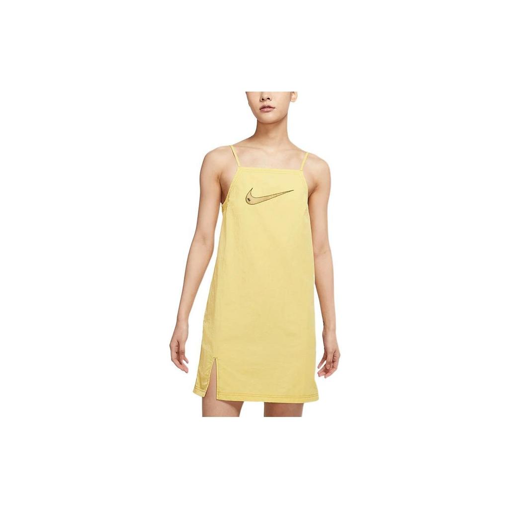 Nike Sportswear Swoosh Print Logo Solid Color Cami Dress Women