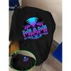 Europäische Größen "Beach MIAMI" Aufdruck Kurzarm-T-Shirt für Jungen, Kinder; Sommer-Oberteil für Jungen, Lässiger Stil, Geeignet für Jungen