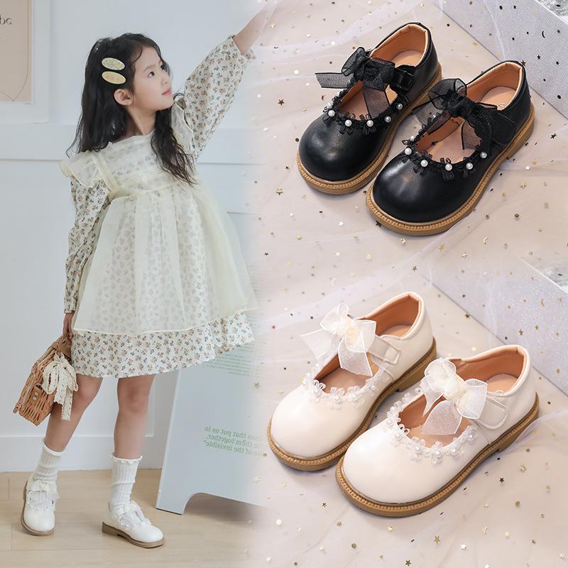 Girls' princess shoes 2025 spring and autumn new white children's small leather shoes girls' dress soft-soled shoes women's treasure single shoes