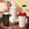 Shangqi Portable Stainless Steel Insulated Coffee Mug with Straw