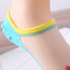 5 Pairs of Ladies Summer Cute Little Cat Transparent Shallow Mouth Ice Silk Lace Invisible Boat Socks