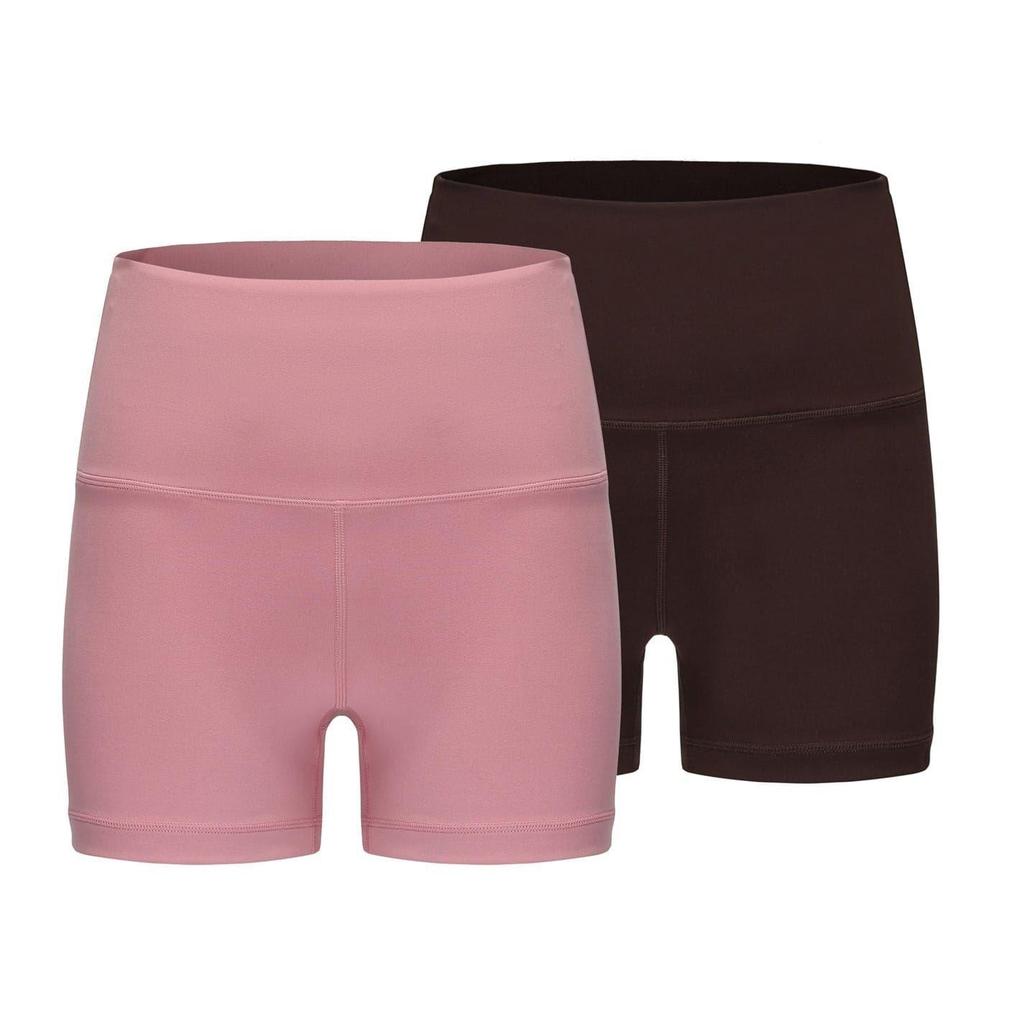 Slazenger Womens/Ladies Snug Fit Yoga Shorts (Pack of 2)