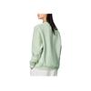 Li-Ning Sports Trend Series Floral Print Crew Neck Pullover Sweatshirt Women Tops Turquoise White AWDS918-2