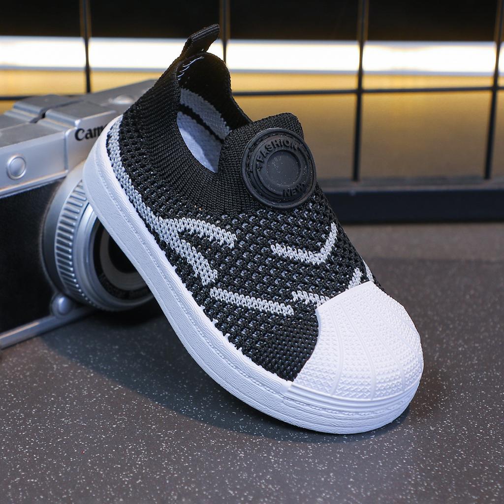 Children's Sports Shoes Breathable Fly-woven Mesh Shoes 2025 Spring and Autumn New Boys Mesh Board Shoes Soft-soled Girls Casual Shoes