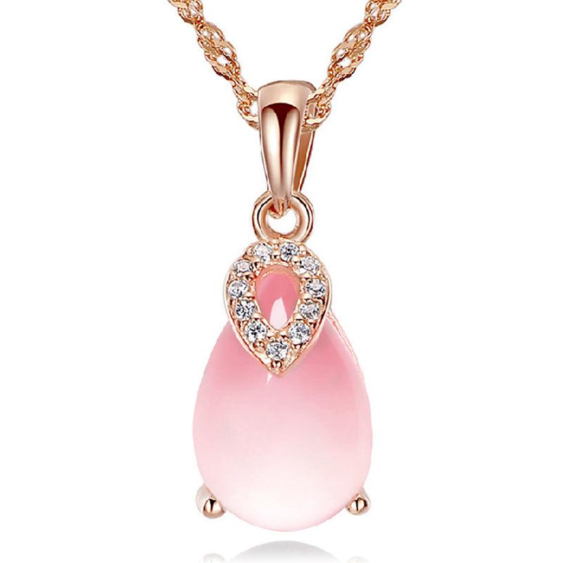 

Женский европейский и американский натуральный камень гибискуса, порошок, кристалл, счастливый камень, кулон, аксессуары для шеи