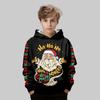 Kids Clothes Funny Christmas Hoodies Reindeer Santa Claus Long Sleeve Thin Sweatshirt for Boys Girls Xmas Gift for Children Top