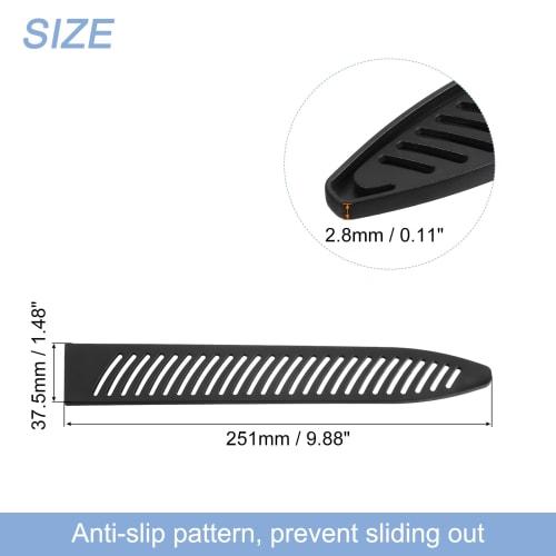uxcell Knife Cover Sleeves (Set of 2) for 9.5" Knife Protectors, Universal Knife Sheath, Black