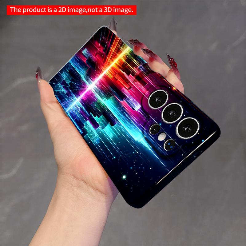 2DFlat Samsung phone case Neon City Skyline Glow Applicable to Galaxy S23 S24 S25ULTRA S26 A12 A14 A15 A16 A54 A55