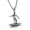 European and American Personality Punk Wind Skateboard Surfing Titanium Steel Men's Pendant