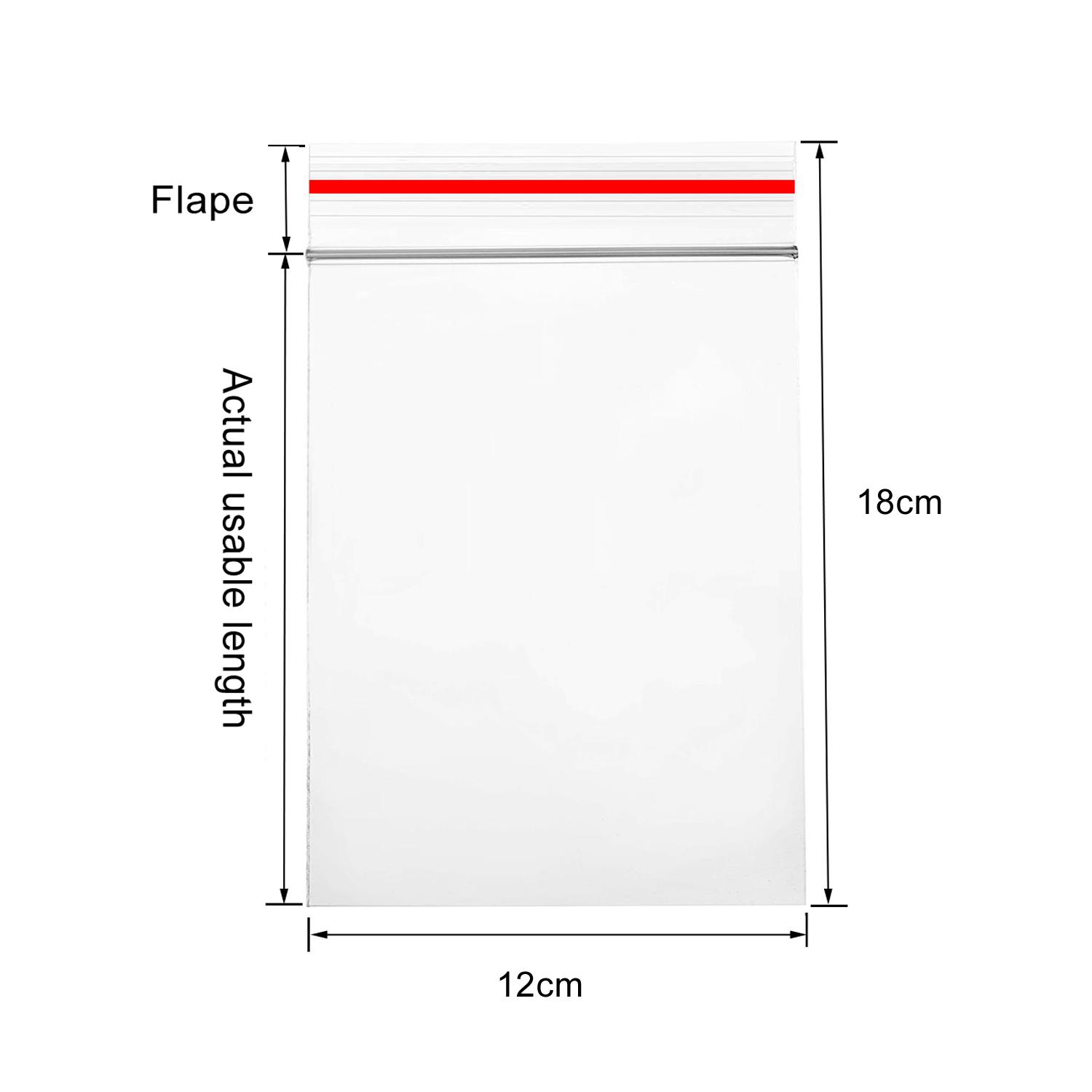 

100 шт., самозапечатывающиеся прозрачные целлофановые пакеты, закрывающиеся пластиковые полиэтиленовые пакеты с застежкой-молнией с красными краями, полиэтиленовые пакеты для фотографий, открыток, ювелирных документов, хлебобулочных изделий, печенья, конф