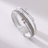 Jewelry Bohemian hand-woven cross bracelet light luxury micro-magnetic buckle bracelet