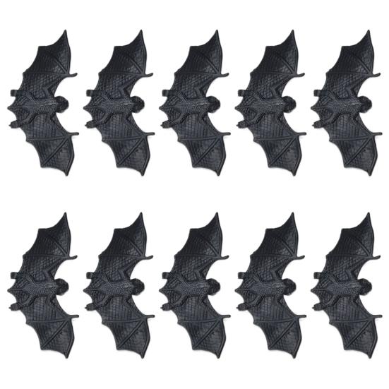 

20 шт. Имитация летучей мыши Забавный Страшный Реалистичный Не выцветающий Износостойкий Сложный реквизит Мини Хэллоуин Светящееся украшение летучей мыши Принадлежности для вечеринки чёрный