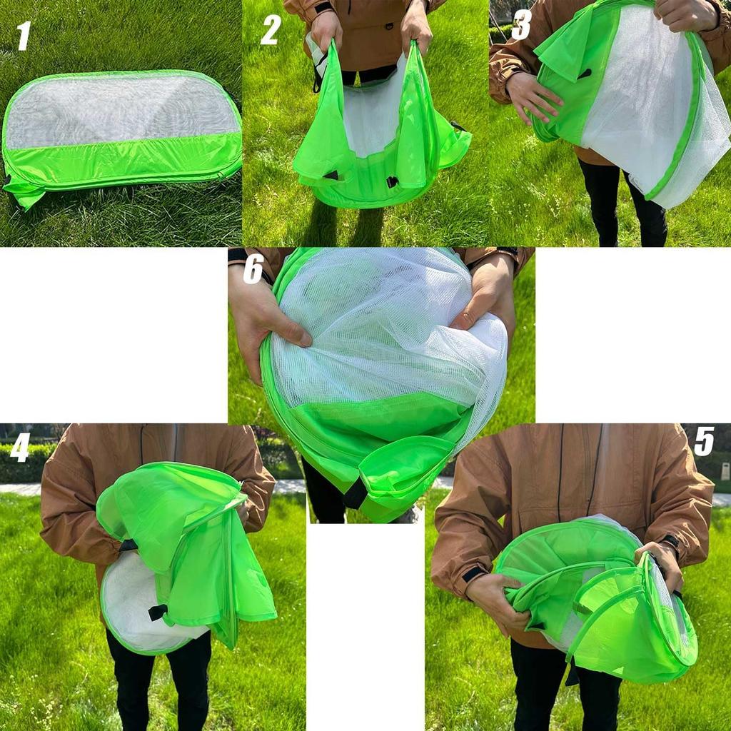 Pop Up Garden Mesh Plant Cover Outdoor Plant Pest Protector Guard Mesh Plant Enclosure Raised Bed Garden Bird for Fruits Vegetables Seedlings and