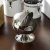 1PC Stainless Steel Spherical Sugar Bowl Stainless Steel Storage Tank 16x13.5cm
