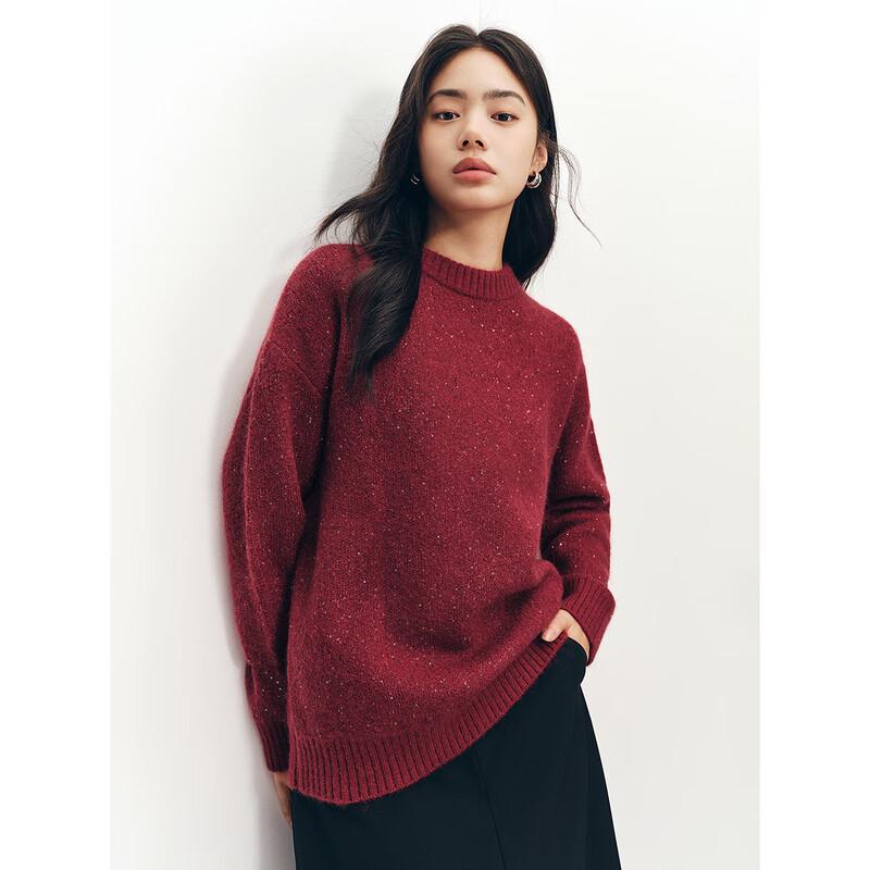 Peacebird Women's Sequin Knit Pullover Sweater