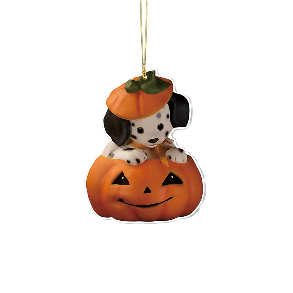 Halloween 2D Acrylic Pendant Pumpkin Ghosts Cartoon Cute Keychain Pendant