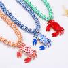 Women'S Acrylic Red Crab Pendant Necklaces Pool Accessories Ocean Style Crab Hip Hop Necklace Pendant Party Jewelry Decor