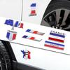 Car Styling Emblem 3D Aluminum France Logo Flag Stickers Decoration Accessories For Renault koleos duster megane 2 3 logan clio R222