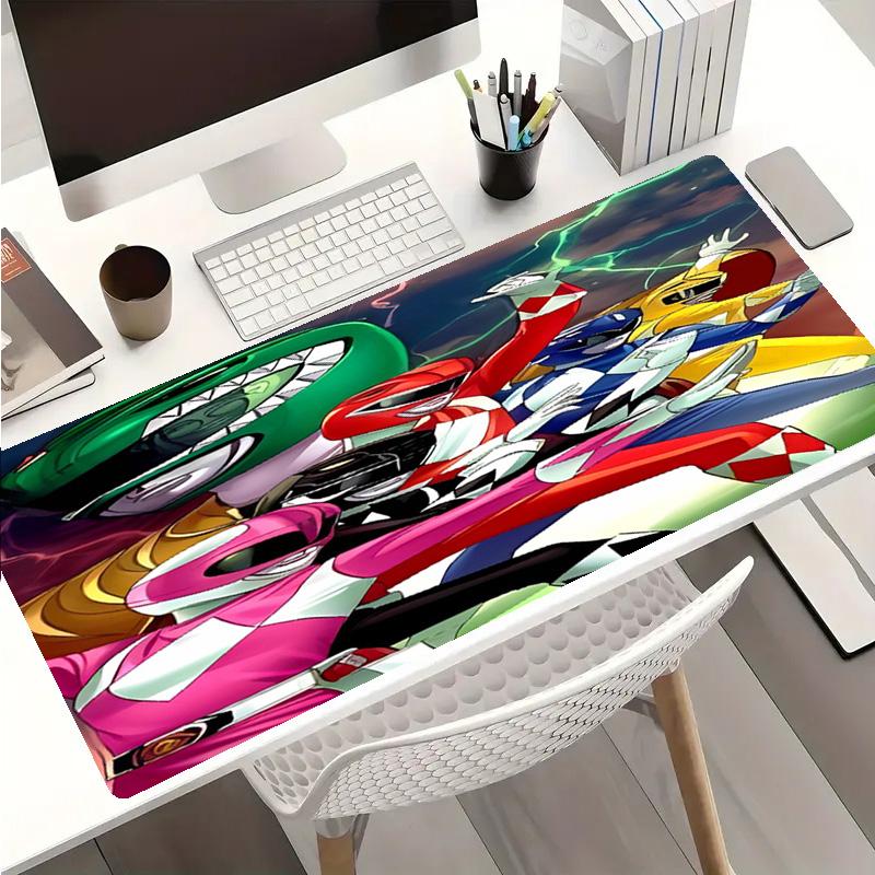 Mighty Morphin Power Rangers Theme Premium Non-slip Mouse Pad with Stitched Edges,Durable Rubber Material,for Desktop & Gaming Great Gifts