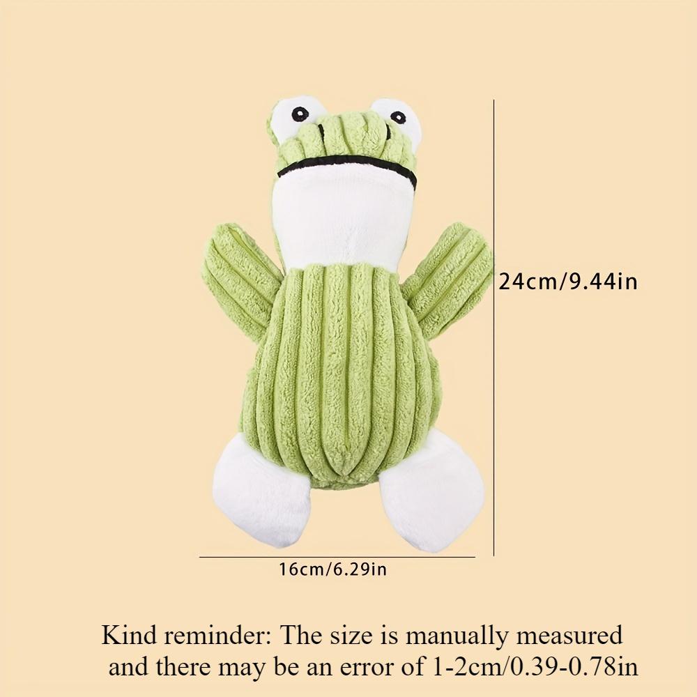 2pcs/1pc Durable Squeaky Plush Frog Dog Toy - Interactive Chew Toy for Medium Breeds, Christmas, New Year, Birthday, Pets Gifts