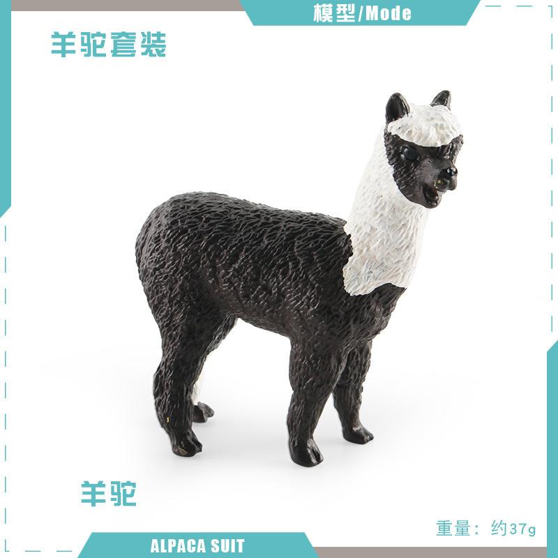 Simulare Animal Alpaca Model *** Cămilă Mini Decor de Birou Ornament Static Jucărie
