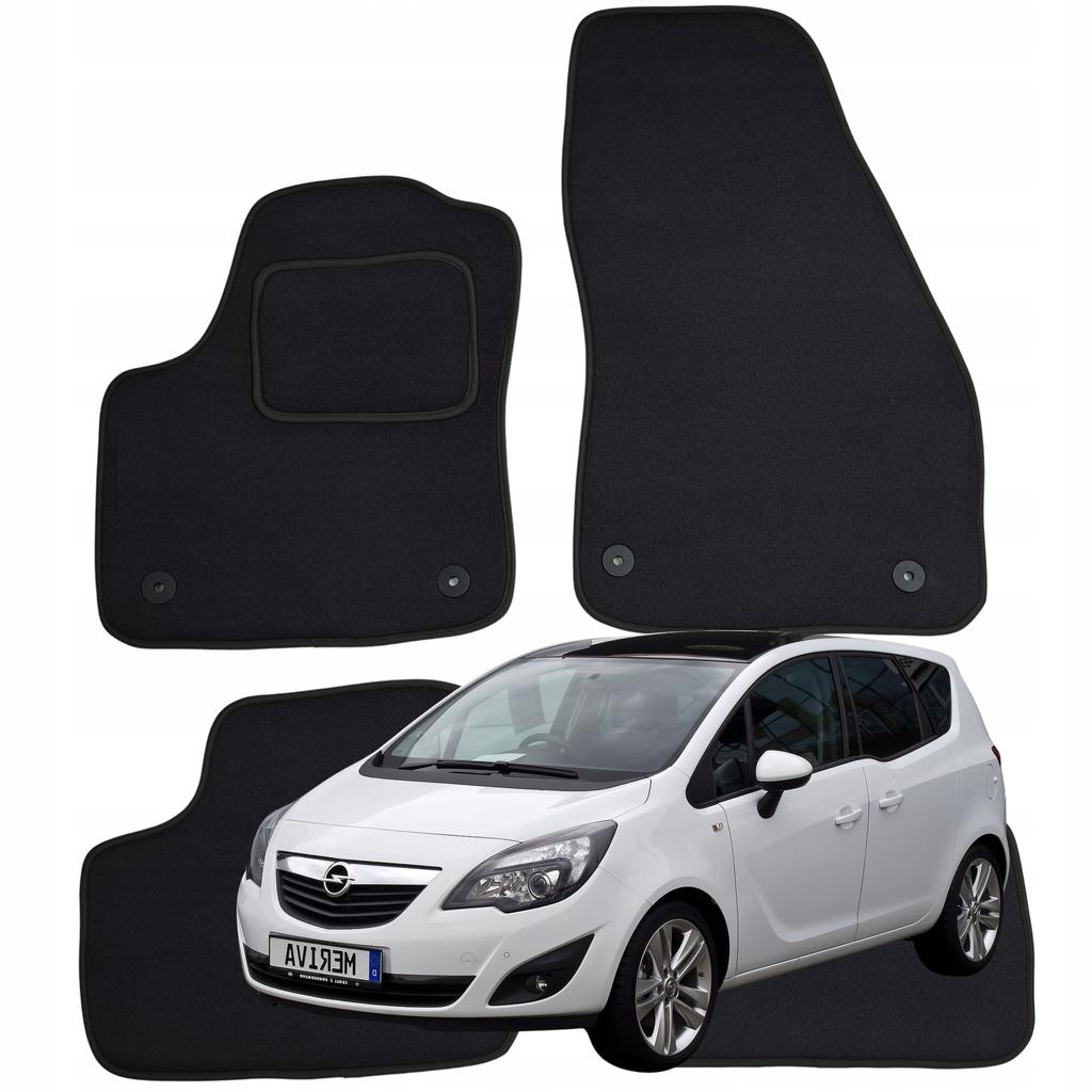 Dywaniki welurowe opel meriva b 2010-2017r. maty do auta wycieraczki b