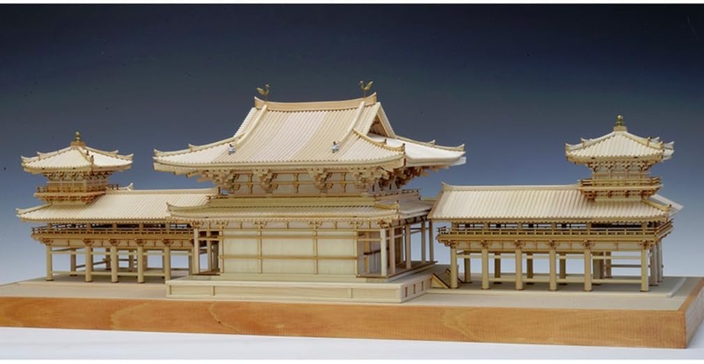 Woody Joe 1/75 Scale Byodoin Temple Phoenix Hall Wooden Model Assembly Kit (Building)