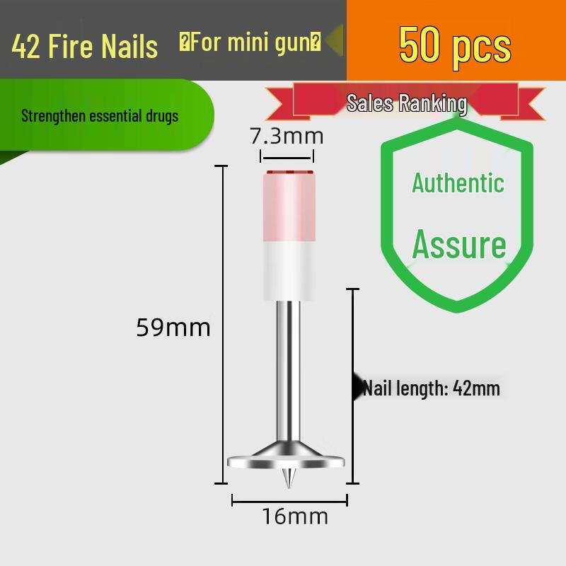Powder Actuated M8 Ceiling Pipe Clamp Nail Gun with One-Piece Fire Protection Steel Nails