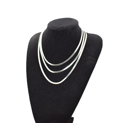 925 Sterling Silver Necklace 4mm Blade Chain Snake Bone Necklace 45cm/50Cm/60cm Necklace Jewelry Gift