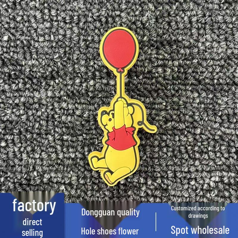 Winnie the Pooh PVC Flower Shoe Charms for Clogs