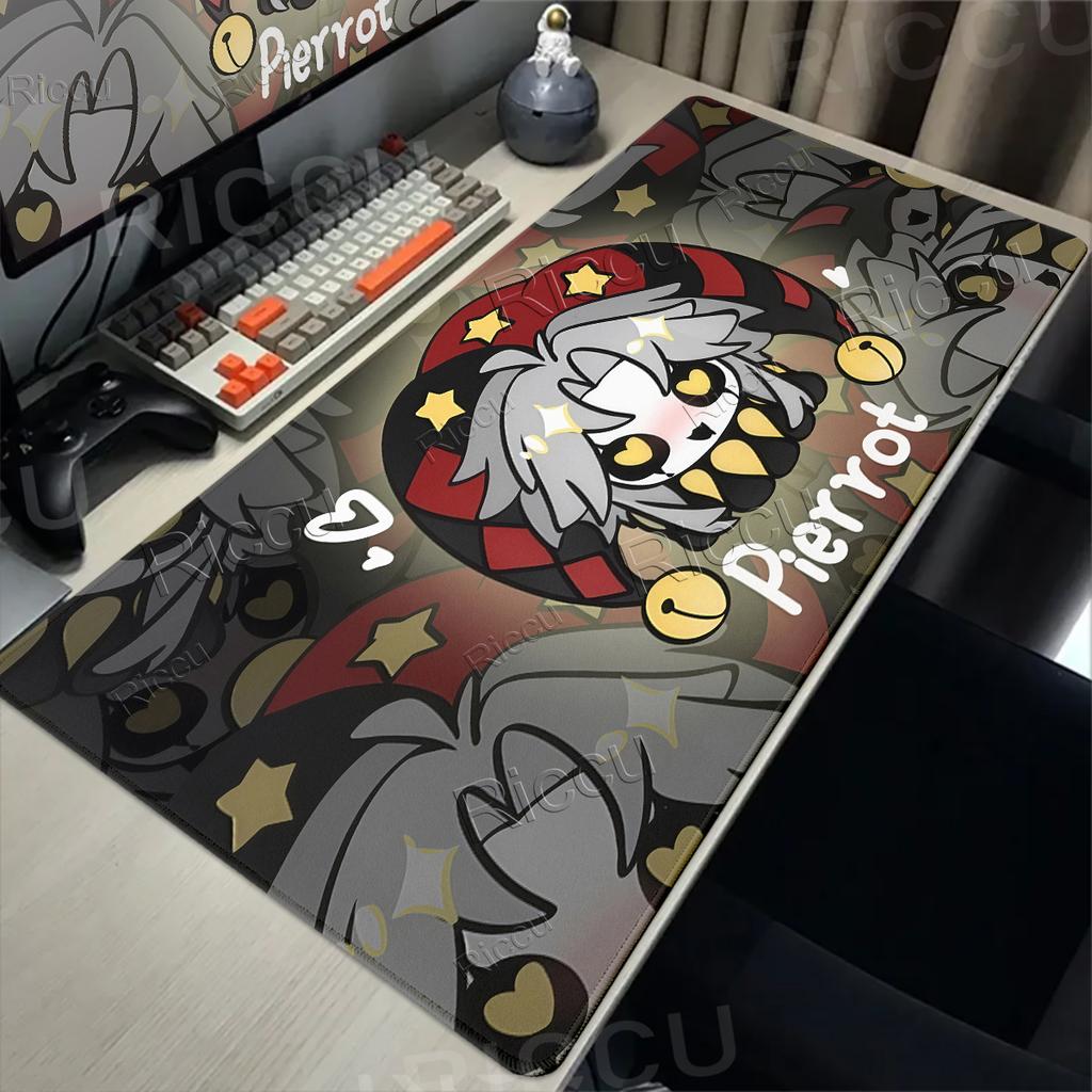 Game The F-freak C-circus Pierrot Mouse Pad Non Slip Rubber Edge Locked Thickened Laptop Gaming Computer Keyboard Aesthetics Rug