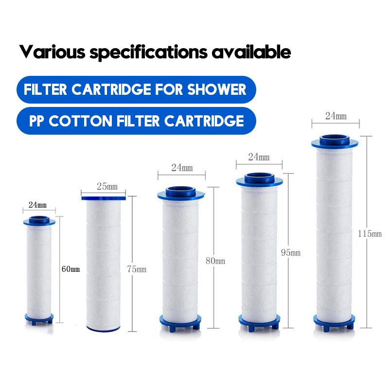 10 Pcs Shower Head Filter,Replacement Shower Head Cotton Filter Set Water Purification,Bathroom Accessories