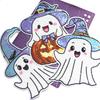 1pcs  Sequin Halloween Ghost Embroidered Patches For Clothing Iron On Patches For Clothes DIY Fusible Patch