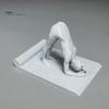 3D Printed Yoga Figure Shape Phone Stand, Creative Desktop Sculpture, Imitation Stone Contemporary Desk Decoration Texture Decorative Ornament,