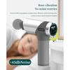 60W Upgrade LCD Touch Screen Deep Massage Smart Fascia Gun w/ 5 Silicone Heads