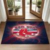 Boston Red Sox Design Crystal Velvet Rug Soft Decorative Mat for Bedroom Entrance