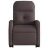 Recliner with Rising Function Dark Brown Fabric