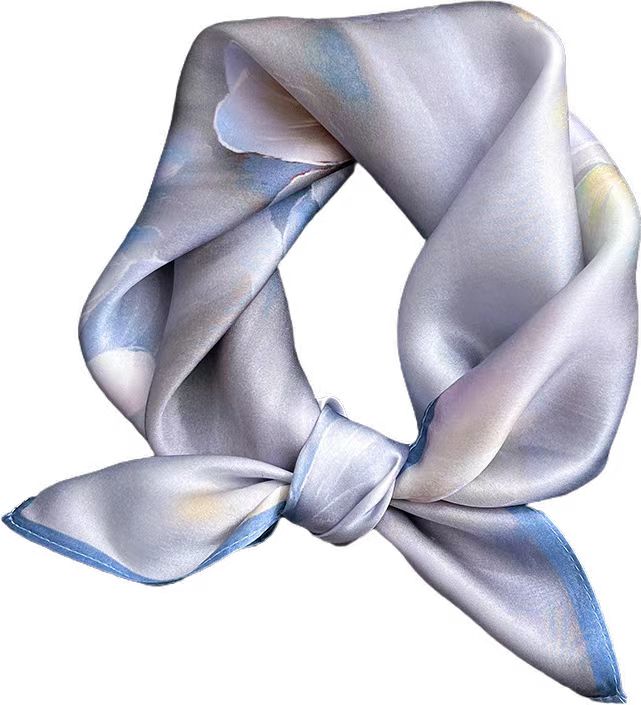 100% Natural Silk Scarf Women Square Floral Print Neck Shawls Wraps for Ladies Foulard Scarves Pashmina Female Hijab Bandana