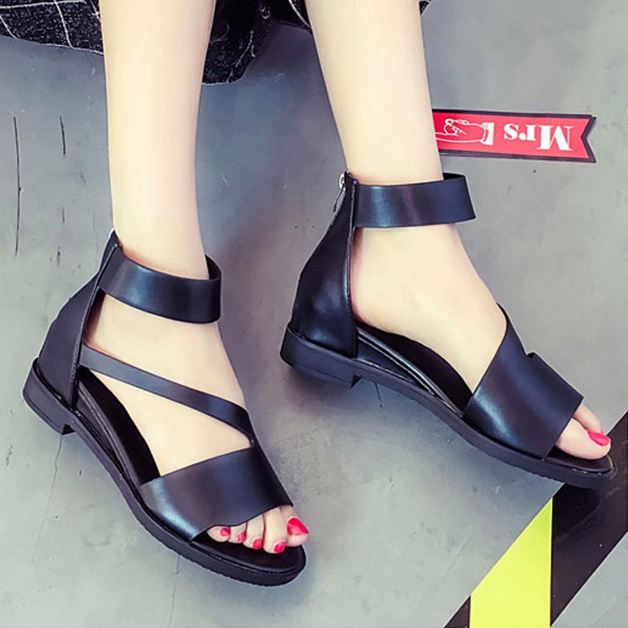 Ankle Strap Gladiator Flat Sandals 