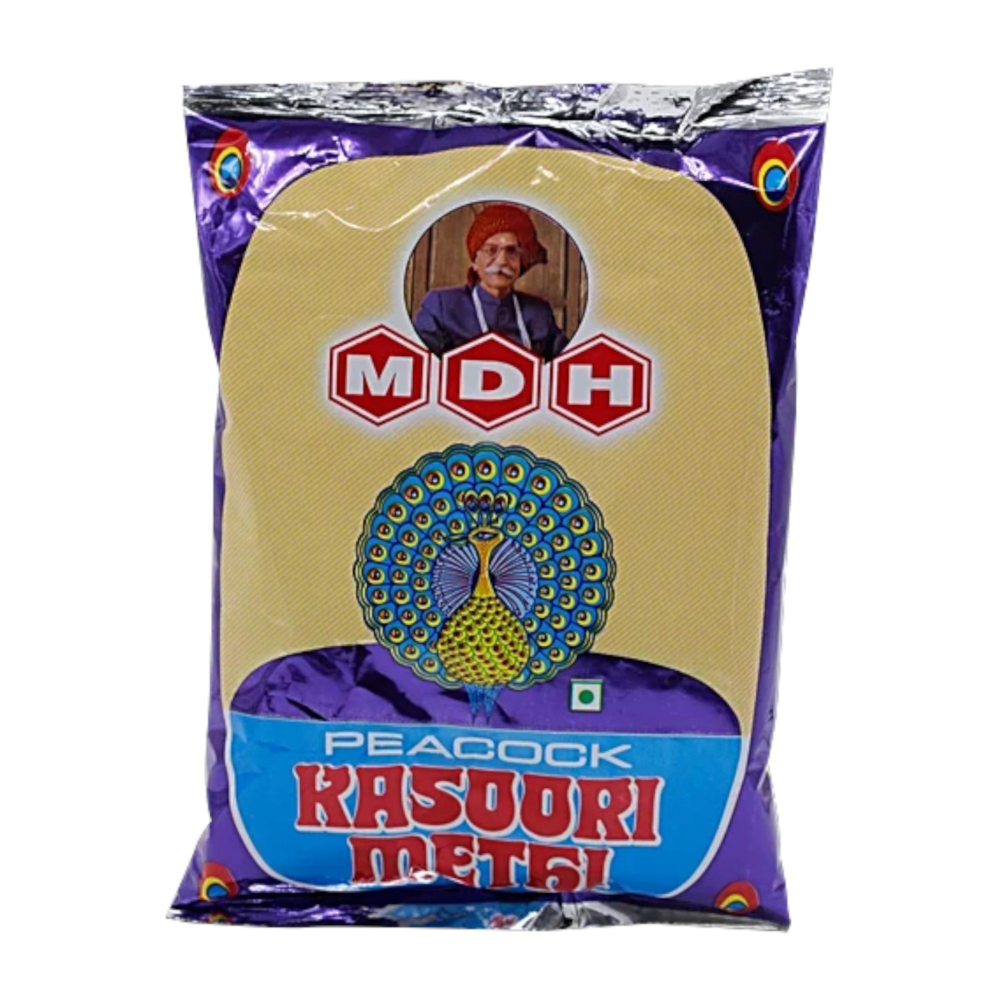 

MDH Peacock Kasoori Methi Dried Fenugreek Leaves For Rich Aroma And Flavor In Cooking Pantry Essential 50 g Pack Of 1