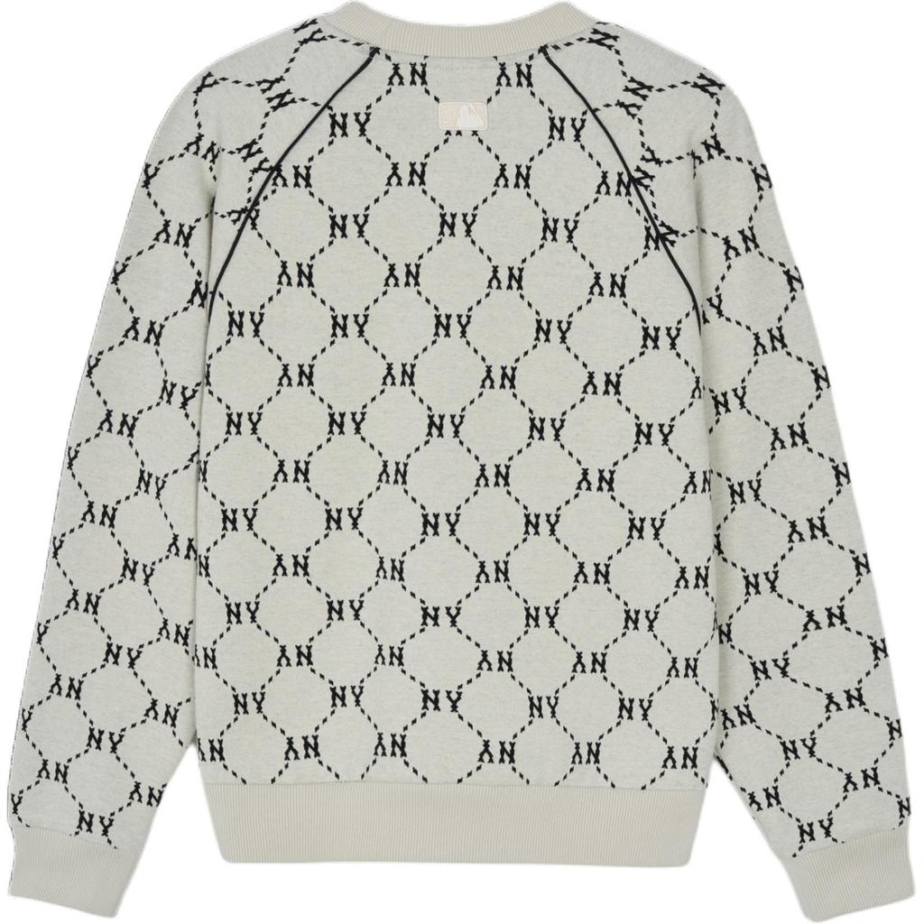 New MLB New York Yankees Sweatshirt Unisex Dark Cream 3AMTM0144-50CRD