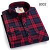 Flanell-Plaidhemden für Herren Klassischer Stil Langarm Umlegekragen Freizeitkleidung Täglicher Gebrauch Pflegeleicht Weiches Material Hemden