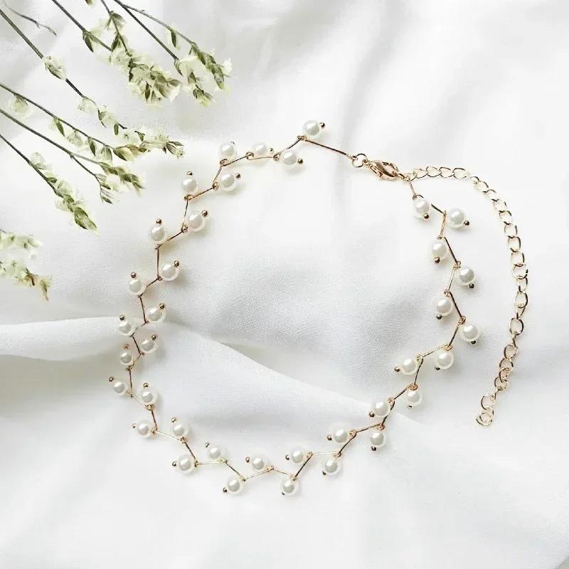 Simple Fashion Versatile Women Necklace Lace Collar Chain Korean Edition Neck Jewelry Neckband Collar Neck Minimalist Neckchain