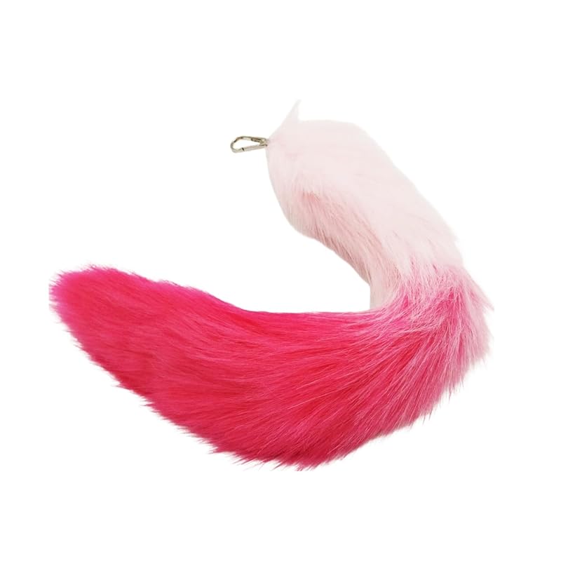 

[COZENTA] strap fur tail Fluffy Fluffy fox cosplay disguise key ring accessories (pink)