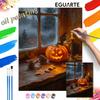 Digital Halloween Pumpkin Oil Painting Art Coloring Painting Handmade Diy Home Decoration Painting