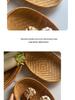 Smoked Bamboo Oval and Round Basket Set: Storage, Sieving, Winnowing, and Fruit or Bun Presentation
