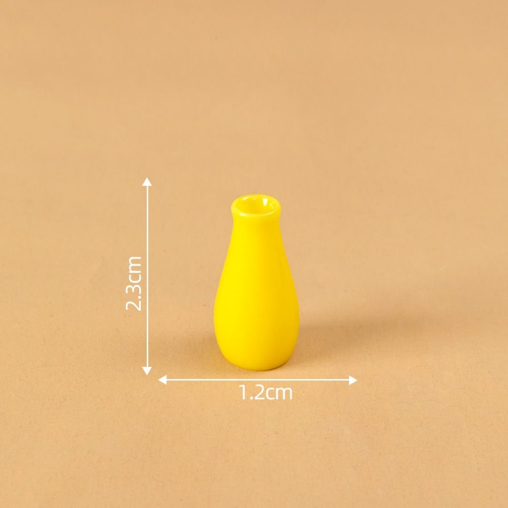 Simulation Color Doll House Vase DIY Miniature Figurines Creative Small Vase