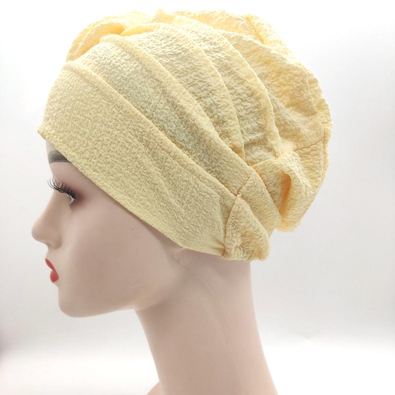 Women's Muslim Hot Rhinestone Pan Flower Hat Side Pan Flower Head Hat