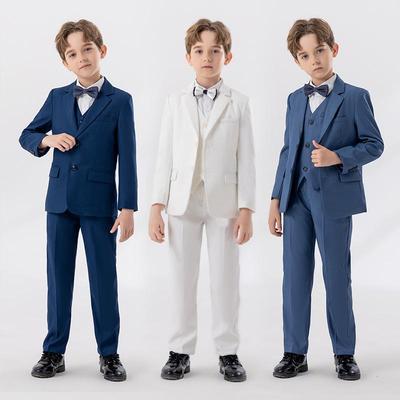 Children's Autumn/Winter Fashion Suit Set: Boys' Piano Performance & Flower Girl Wedding Attire